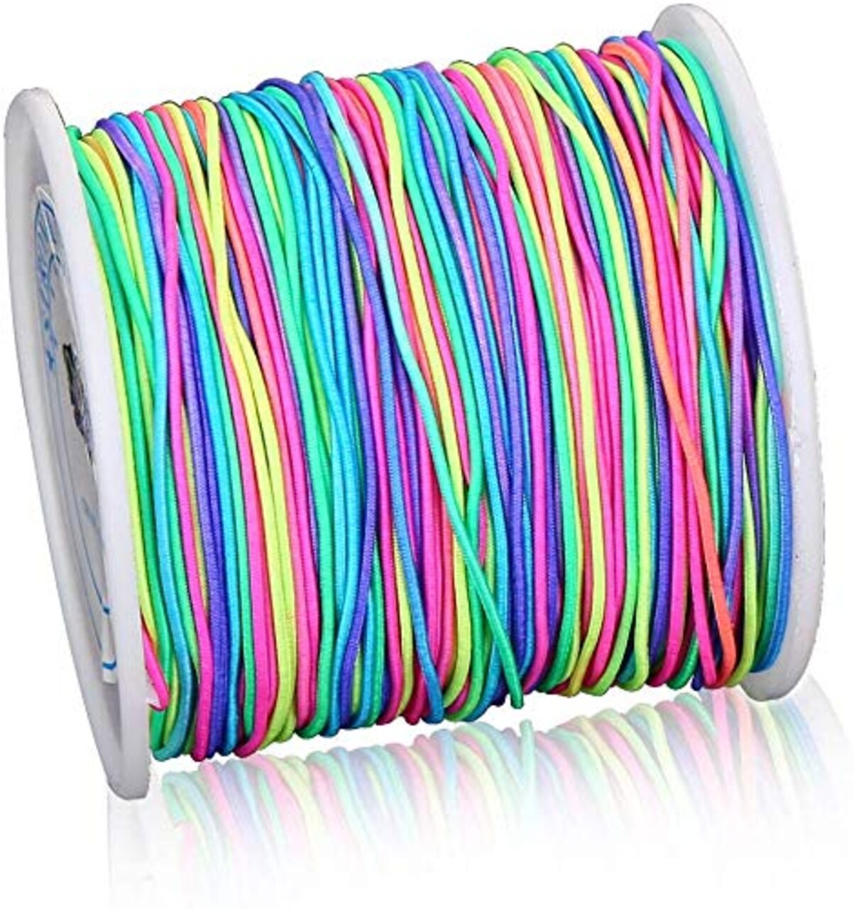 1mm Rainbow Elastic Cord Beading Thread Stretch String for
